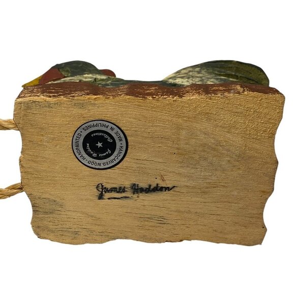 JAMES HADDON COLLECTION Wooden Rooster French Country Hen Rustic Kitchen 8.75" - Picture 4 of 12